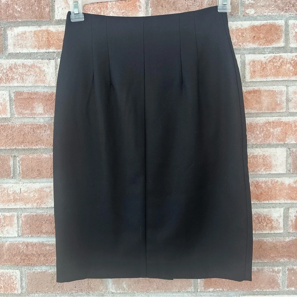 Trina Turk Pencil Skirt Women’s 2 Zip Up Professional Business Office Black